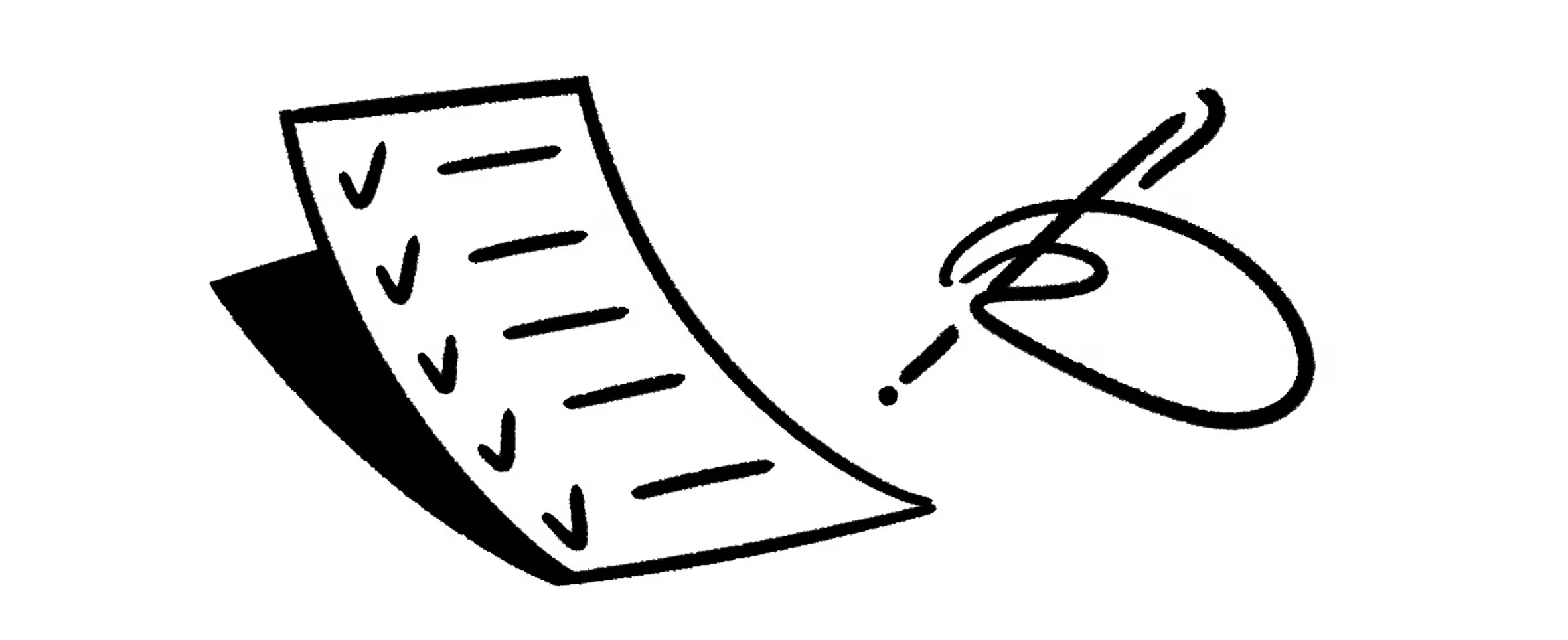 申請フォームに入力しているイラスト