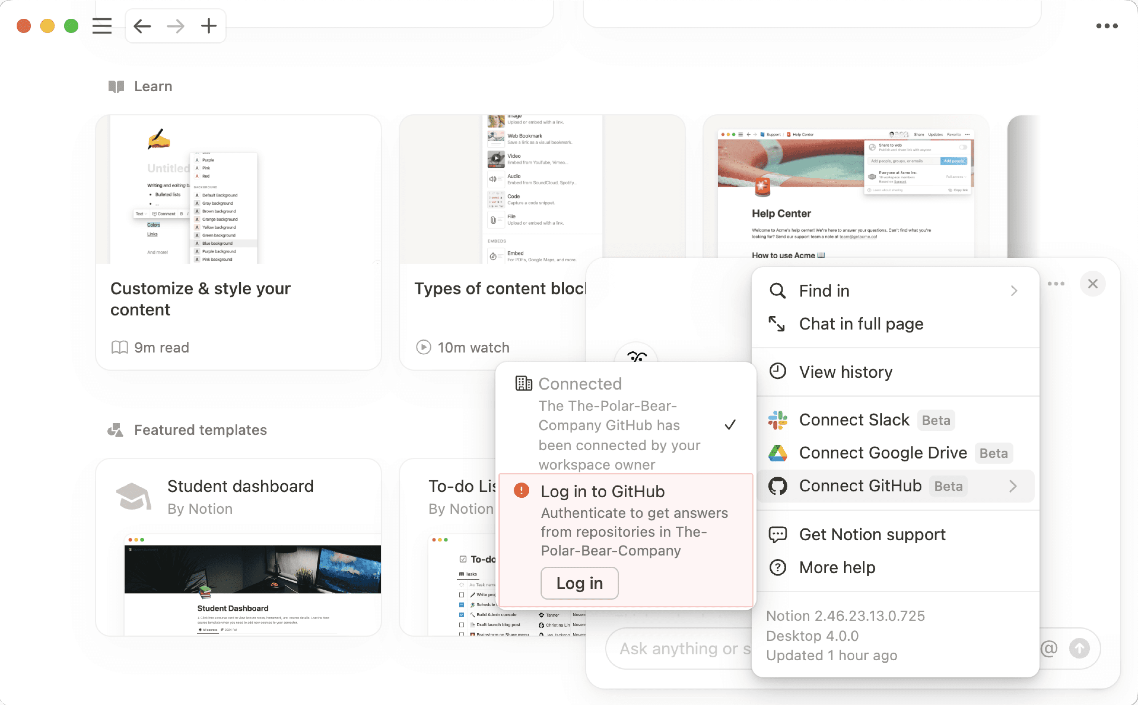 ca: conexión de github para miembros