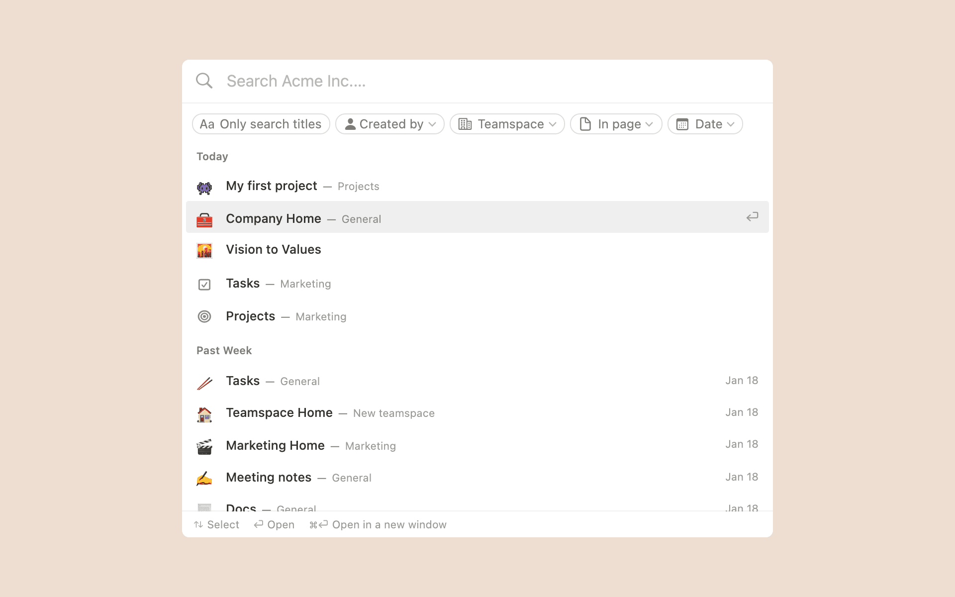 Búsqueda con «Búsqueda rápida» - imagen héroe