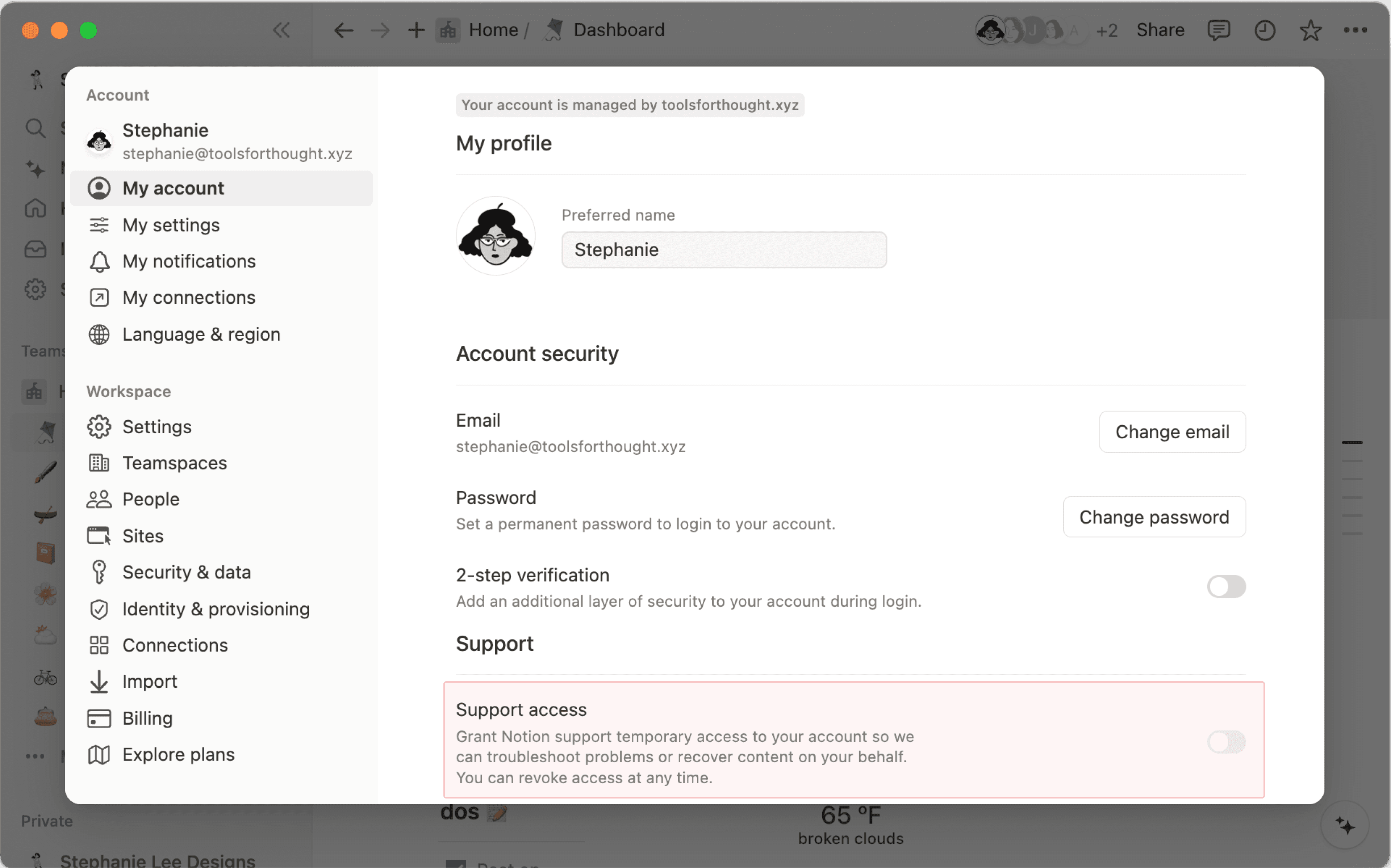 Consentimiento para acceso a los datos - otorgar
