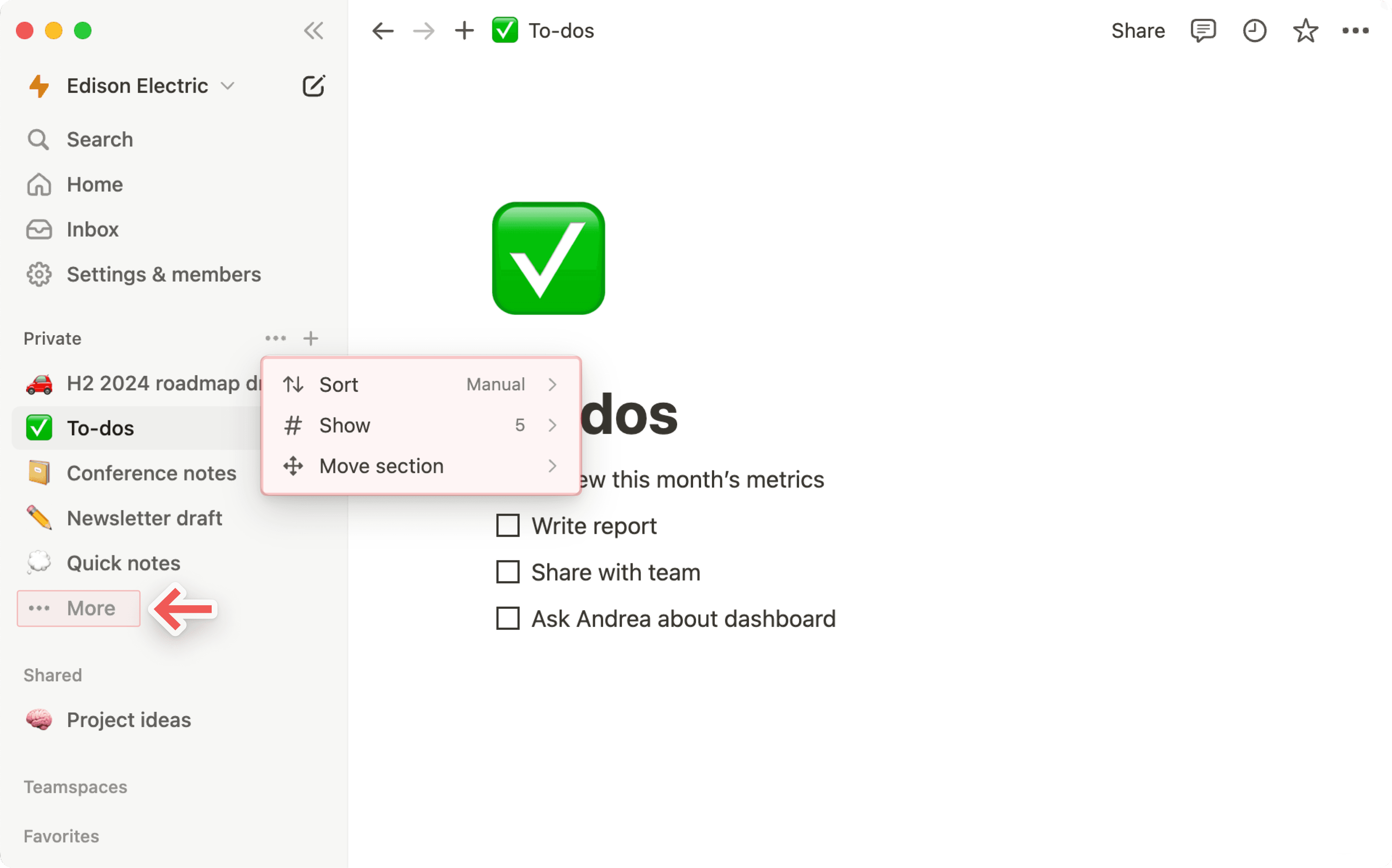 ca: configuración de la sección de la barra lateral