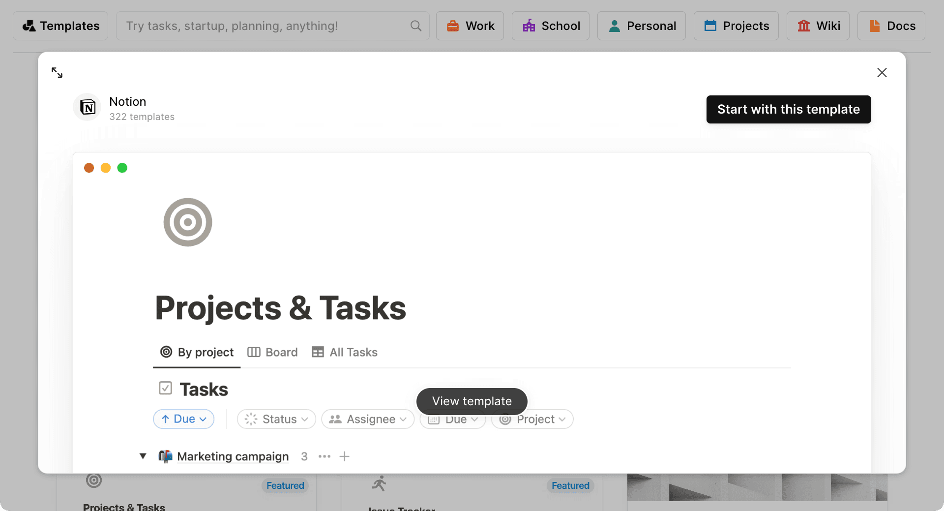 Una plantilla lista para usar.
