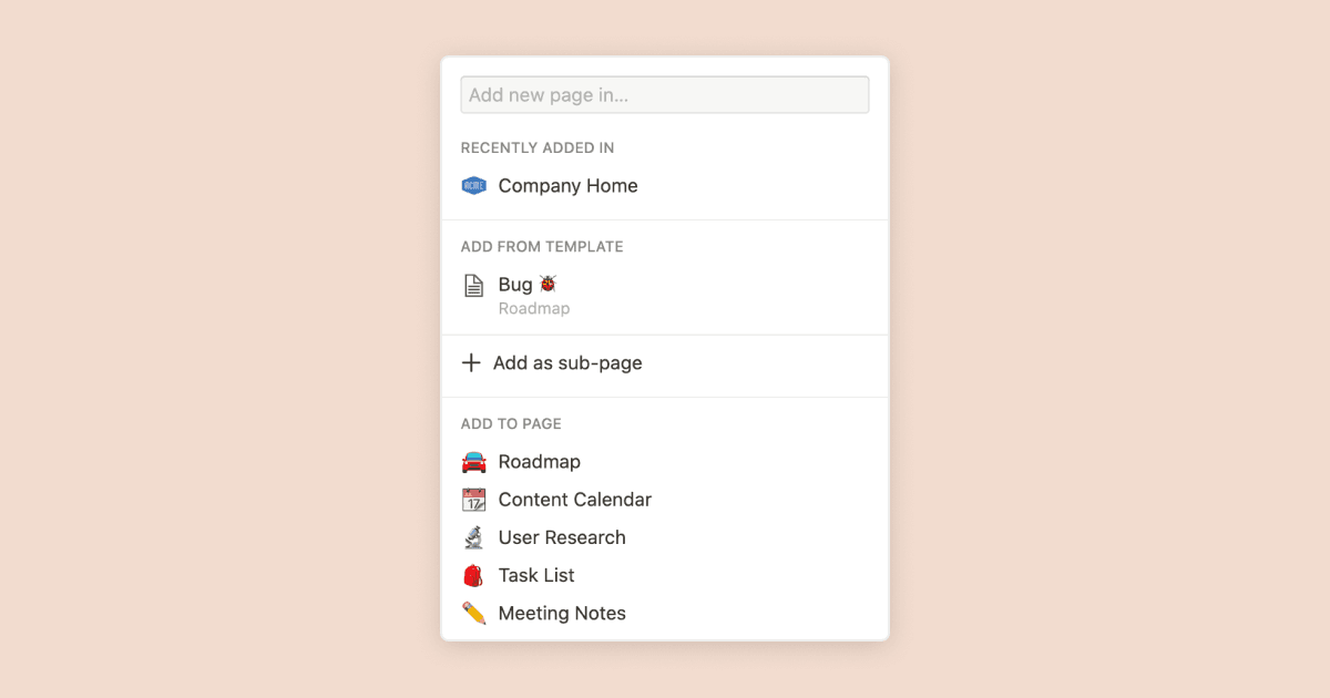 How to create new pages as you type