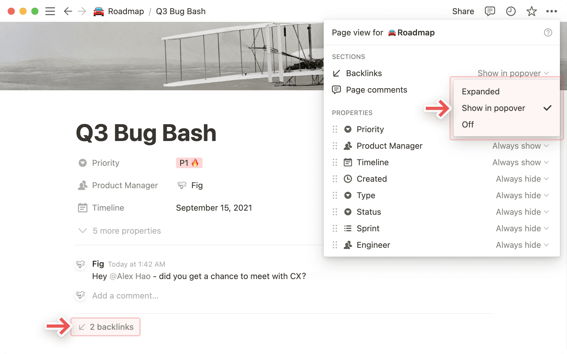 Personalizar enlaces internos