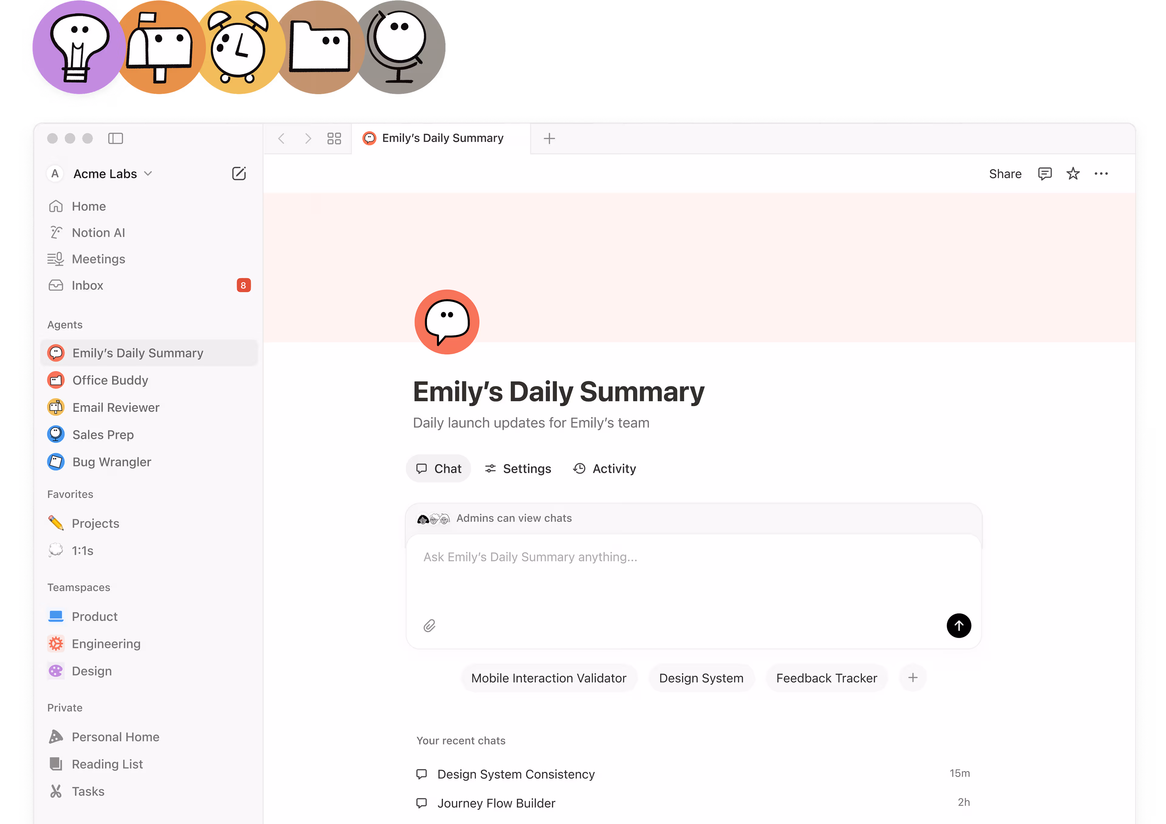 Agentes personalizados