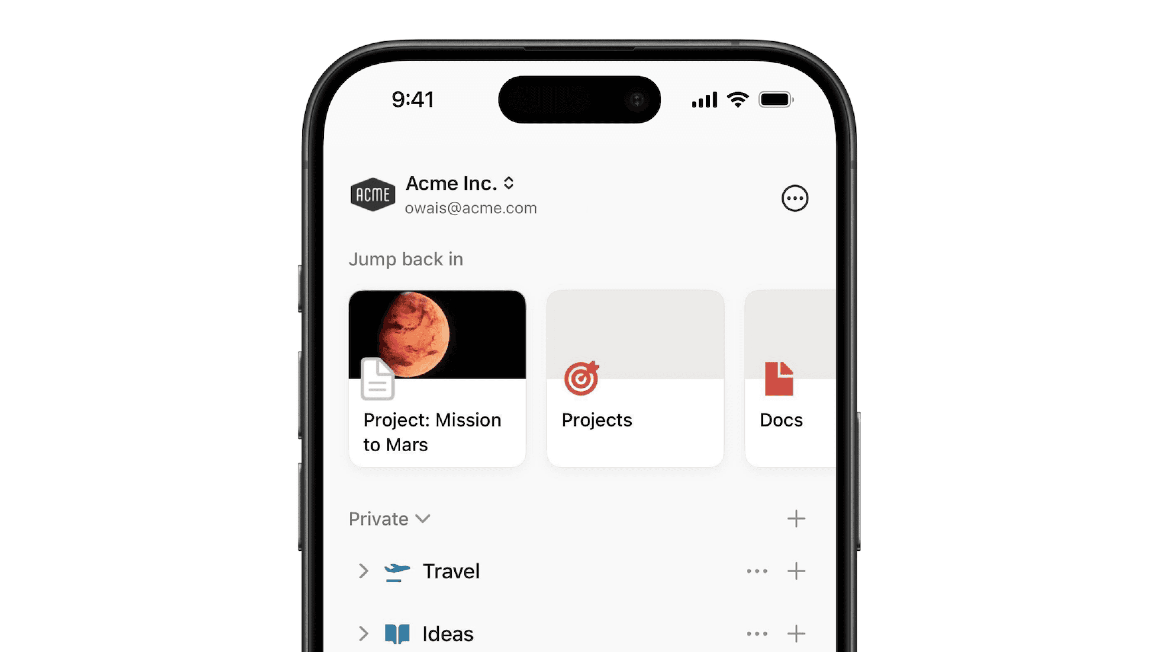 Espacios de trabajo en dispositivos móviles - imagen héroe