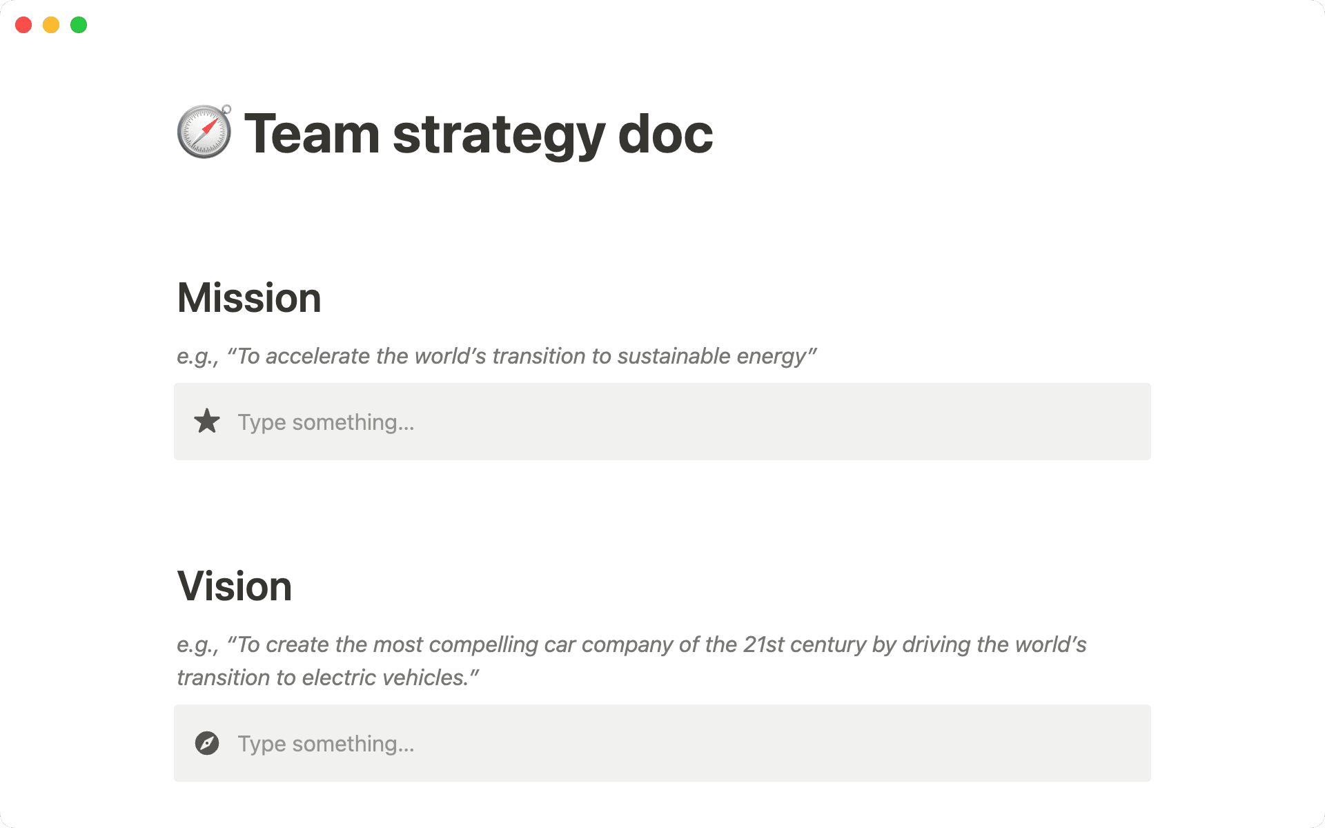 Dale forma a tu trabajo a través de una misión y una visión de equipo claramente articuladas.