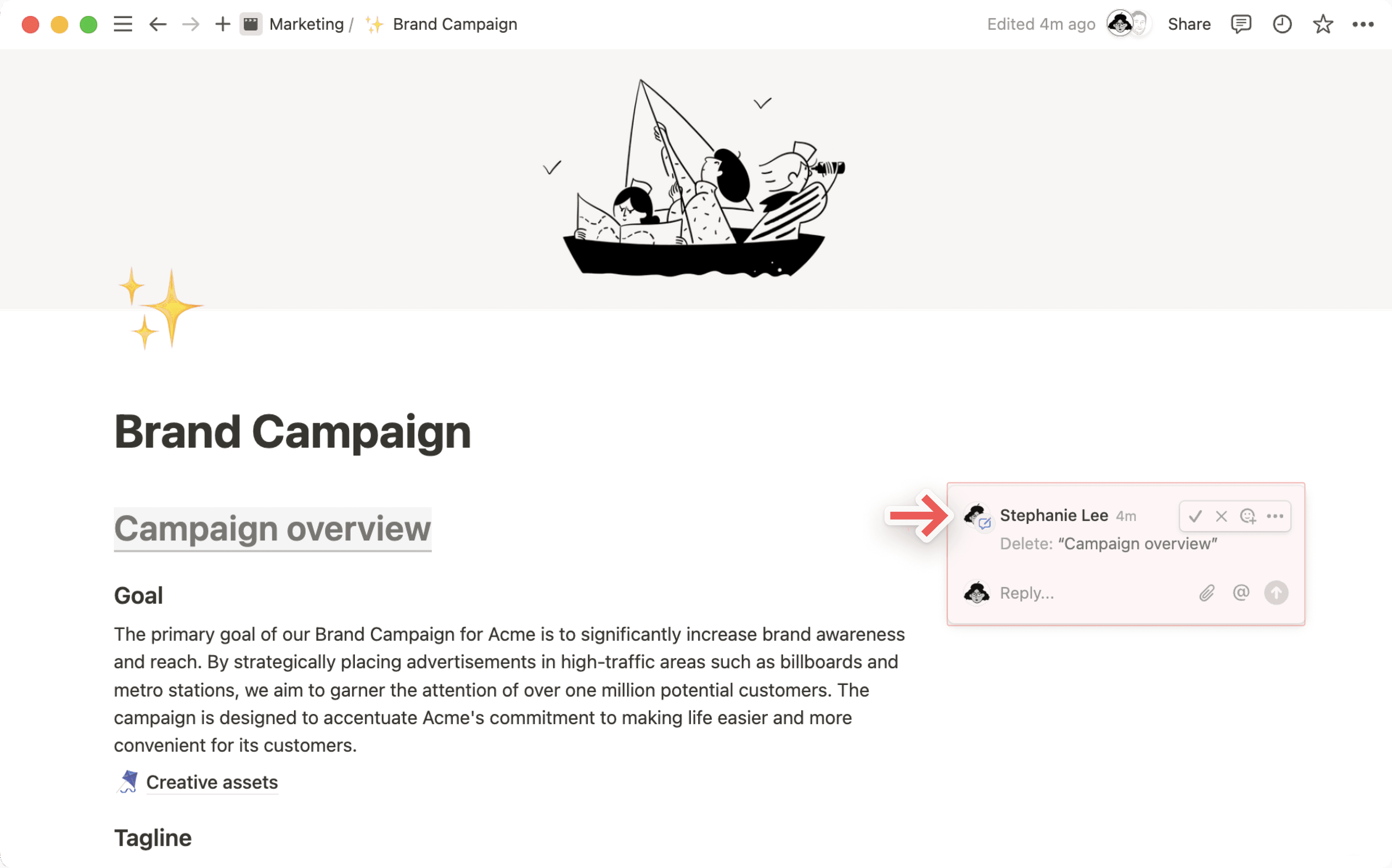 ca: responder a las sugerencias de edición