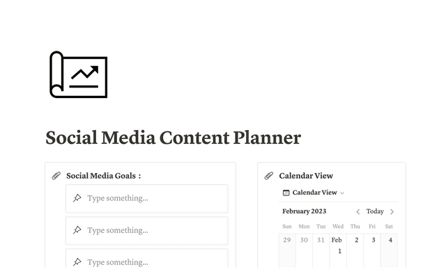 Social Media Content Planner