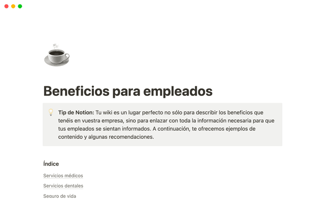 Beneficios de empleados