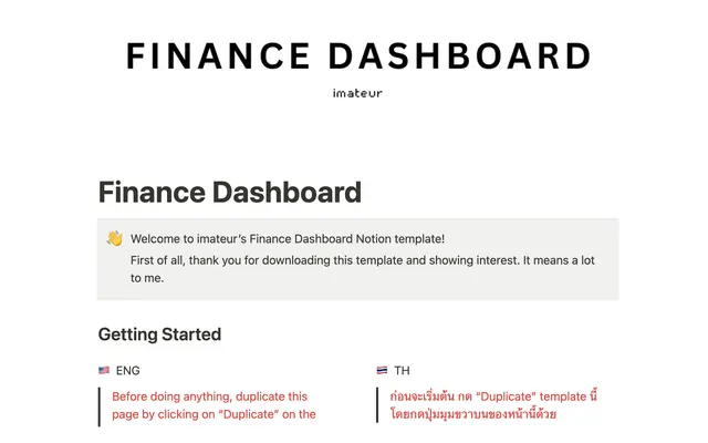 Finance Dashboard